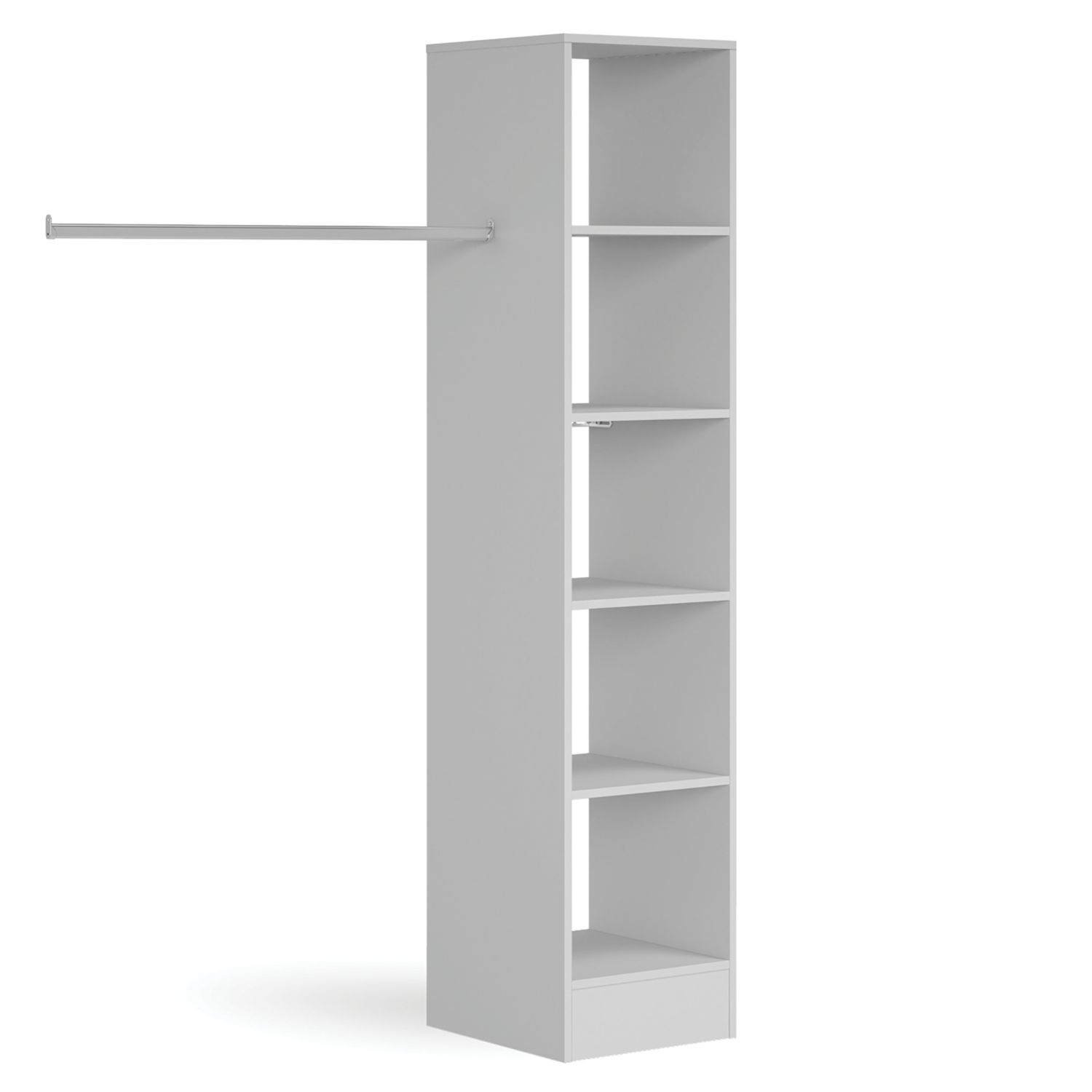 Spacepro Interior Storage Tower Unit Dove Grey 450mm x 2100mm (635KJ)