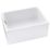 Abode  1 Bowl Fireclay Ceramic Kitchen Sink White 595mm x 455mm x 277mm