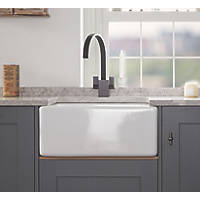 Abode  1 Bowl Fireclay Ceramic Kitchen Sink 595 x 455 x 277mm