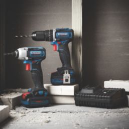 Erbauer ECD12-Li-2/EID12-Li-2 12V 2 x 3.0Ah Li-Ion EXT Brushless Cordless Combi Drill & Impact Driver Twin Kit