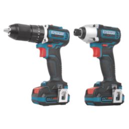 Erbauer ECD12-Li-2/EID12-Li-2 12V 2 x 3.0Ah Li-Ion EXT Brushless Cordless Combi Drill & Impact Driver Twin Kit