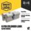 Smith & Locke 1 Star 6-Pin Euro Double Cylinder Locks 35-45 (80mm) Silver 2 Pack