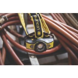 LEDlenser iH11R Rechargeable LED Head Torch Black/Yellow 1000lm