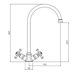Abode Burford Mono Kitchen Sink Mixer Brushed Nickel