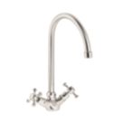 Abode Burford Mono Kitchen Sink Mixer Brushed Nickel
