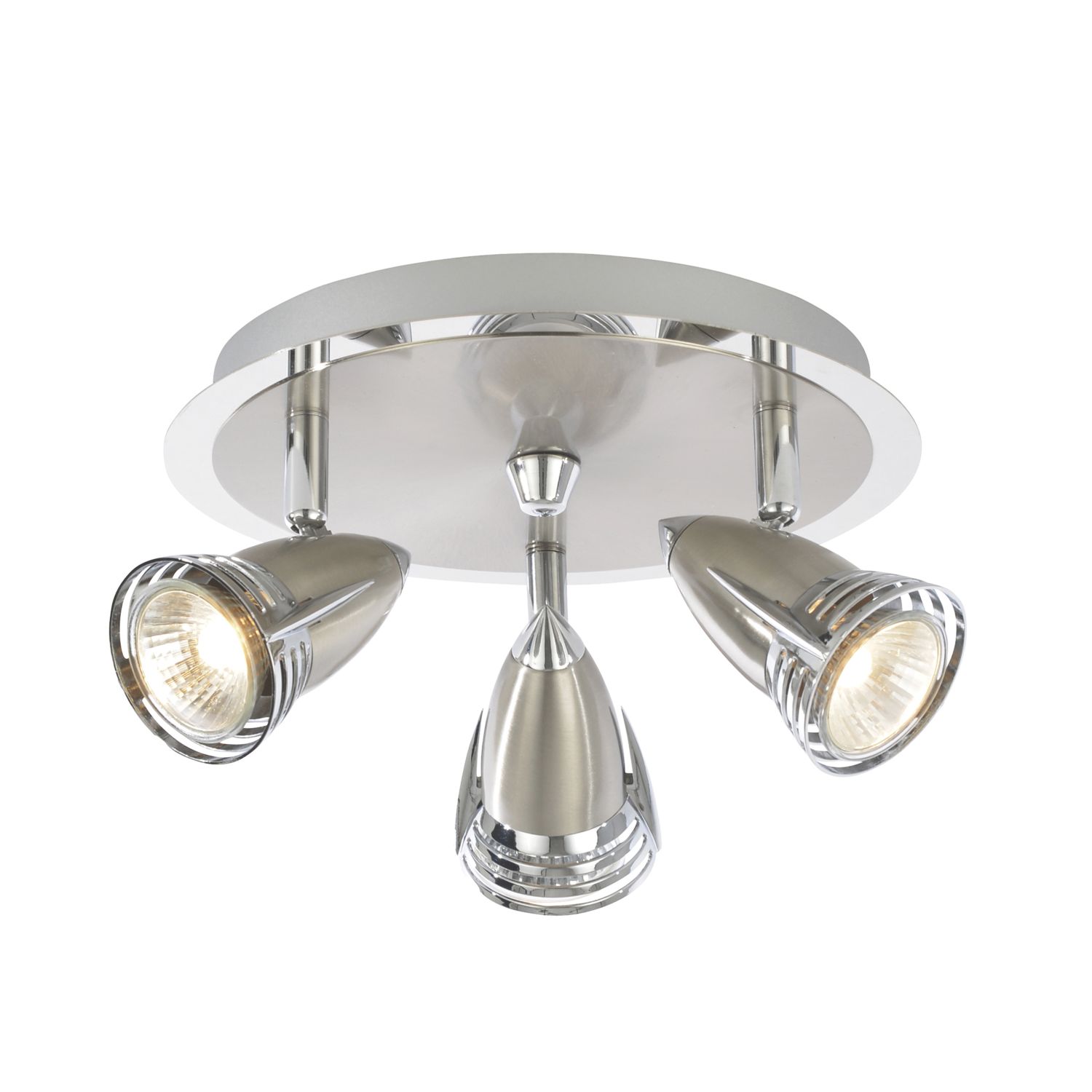 Inlight Elara Round Light Fitting Satin Nickel (635VJ)