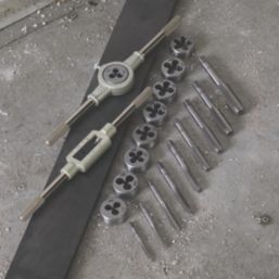 Forge Steel 0.5 - 1.75mm Metric Tap & Die Set 20 Pieces
