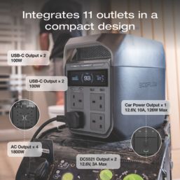 Ecoflow Delta 3 1800W Smart Portable Power Station 1024Wh