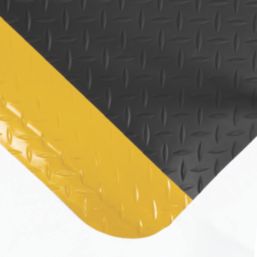 COBA Deckplate ReGen Anti-Fatigue Floor Mat Black / Yellow 1500mm x 900mm x 15mm