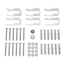 Azur 600mm x 1190mm 5076BTU White Horizontal 3 Column Radiator