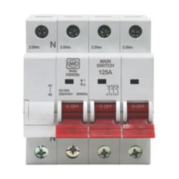 MK Sentry H5005S 125A 3P+N+E Unfused 3-Phase Disconnector