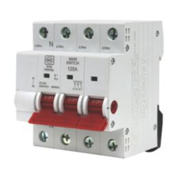 MK Sentry H5005S 125A 3P+N+E Unfused 3-Phase Disconnector