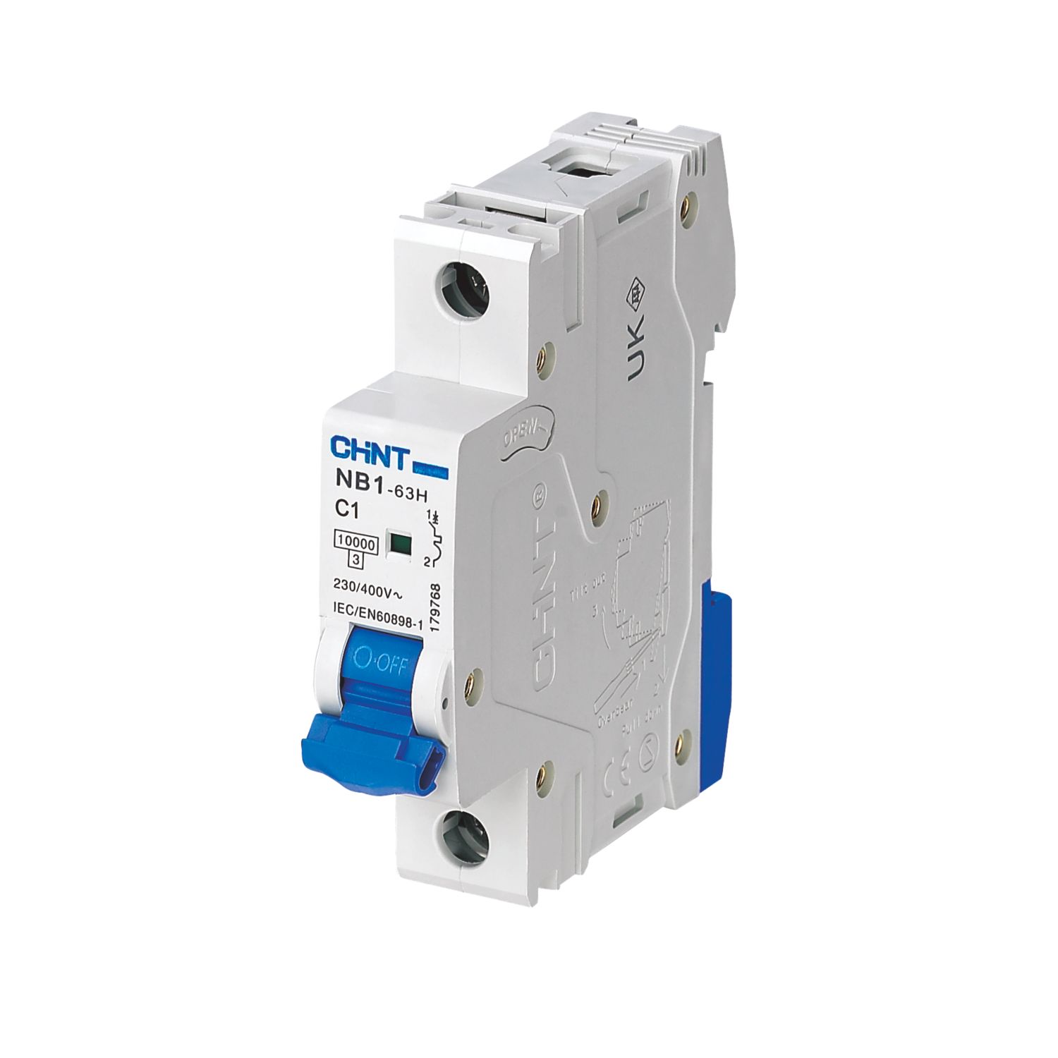 Chint NB1 1A SP C Curve MCB (6361V)