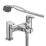 Bristan Quest Chrome 120mm Deck Mounted Dual Control Manual Shower Mixer Tap