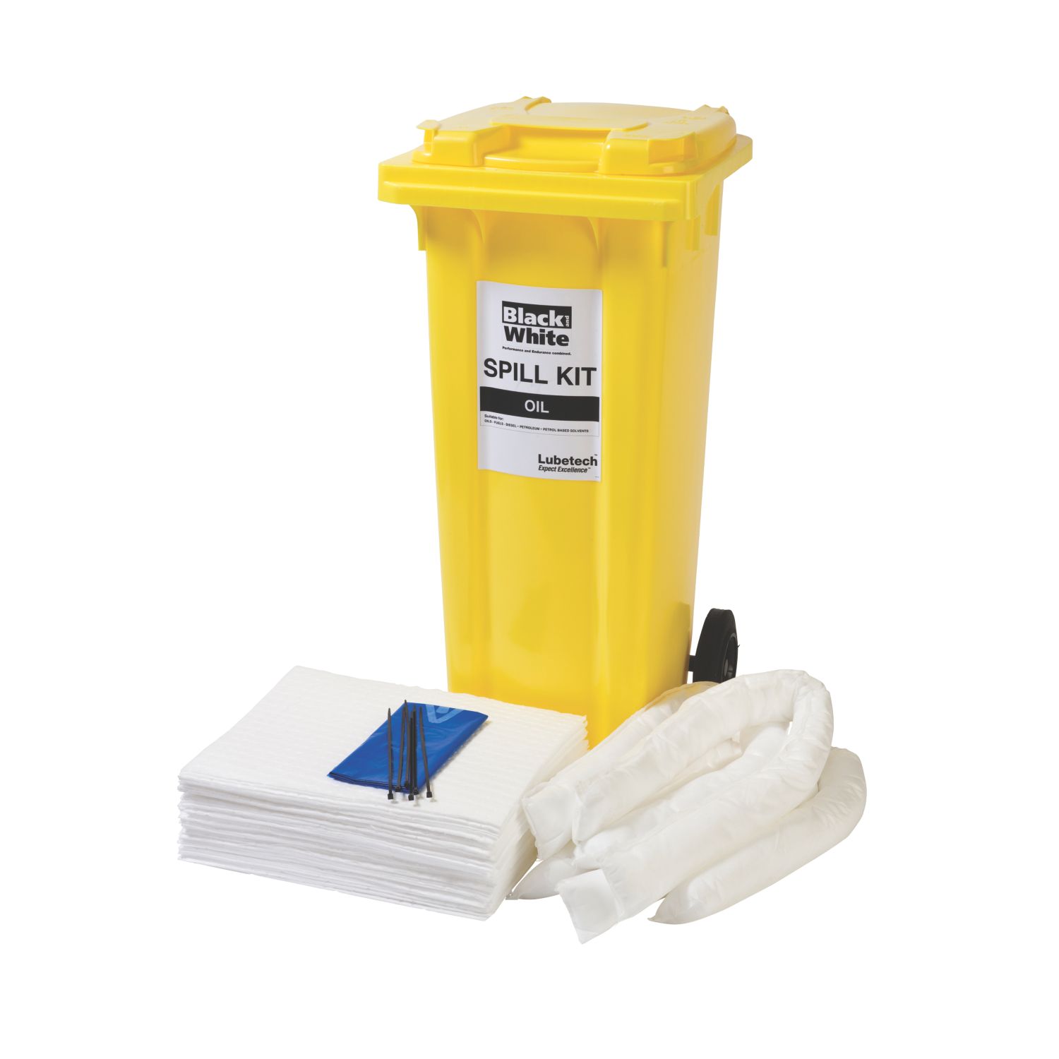 Lubetech Black & White 120Ltr Oil Spill Response Kit (63698)