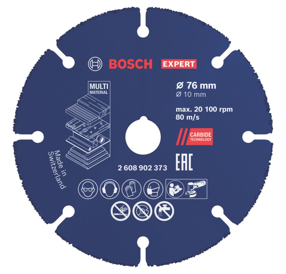Bosch Expert Multi-Material Carbide Cutting Disc 76mm (3