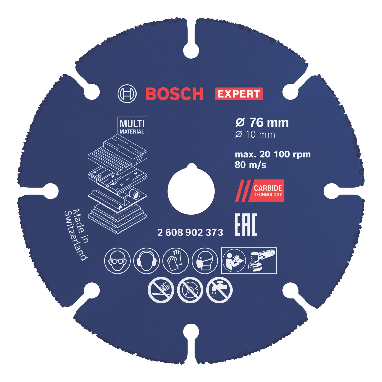 Bosch Expert Multi-Material Carbide Cutting Disc 76mm (3") x 10mm (636AK)