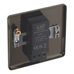 LAP  1-Gang 2-Way LED Dimmer Switch  Black Nickel with Colour-Matched Inserts