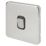 Schneider Electric Lisse Deco 20AX 1-Gang DP Control Switch Polished Chrome  with Black Inserts