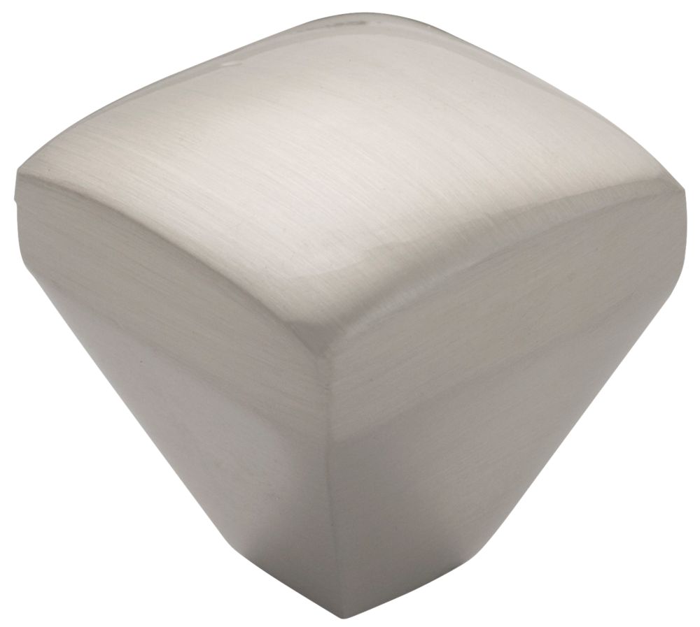 Essentials Decorative Soft Square Knobs Satin Nickel 25mm 2