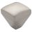 Essentials  Decorative Soft Square Cabinet Knobs Satin Nickel 25mm 2 Pack