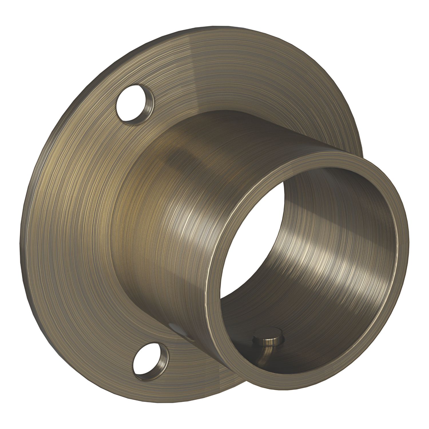 Rothley End Socket Antique Brass 25mm (636KH)