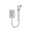 Mira Decor Warm Silver 10.8kW  Manual Electric Shower