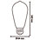 Calex  ES ST64 LED Virtual Filament Smart Light Bulb 7W 806lm