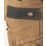 Dickies Everyday Trousers Khaki/Black 36" W 32" L