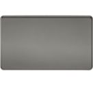 Knightsbridge  2-Gang Blanking Plate Black Nickel