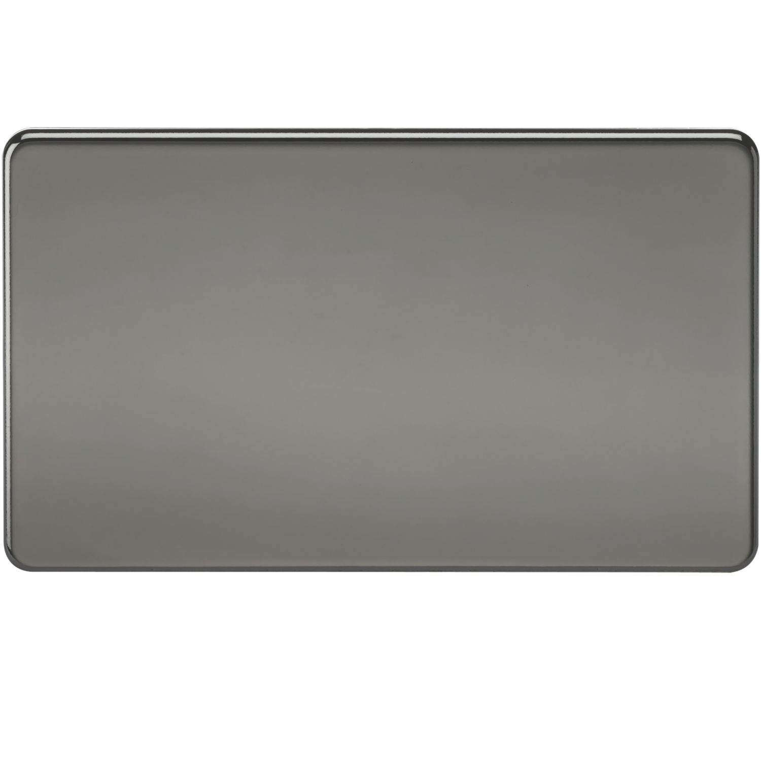 Knightsbridge 2-Gang Blanking Plate Black Nickel (636TX)