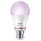Philips  BC Decorative RGB & White LED Smart Light Bulb 8W 806lm