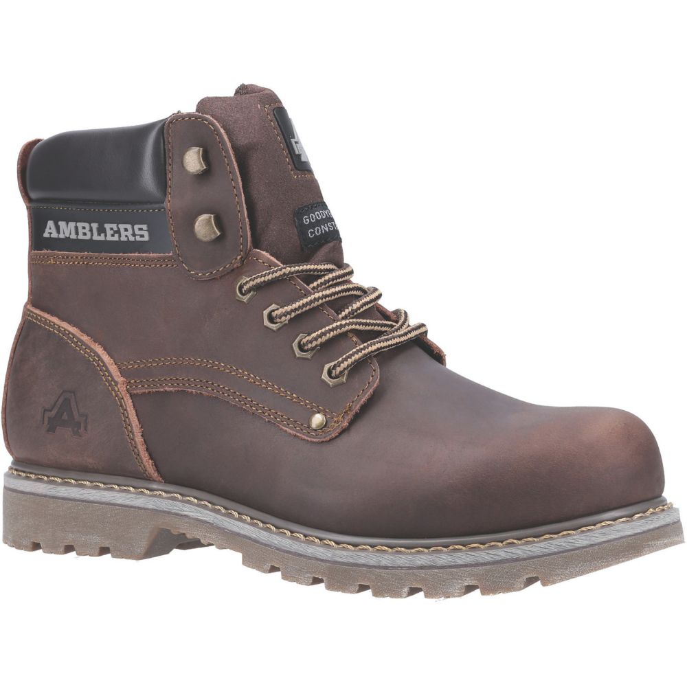 Amblers Dorking Men's Casual Leather Boot - Crazy Horse Brown, Size 7 US - View #3