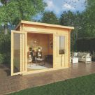 Mercia Elite 9' x 9' (Nominal) Pent Timber Log Cabin
