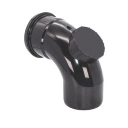 FloPlast  Push-Fit -Boss 92.5° Single Socket Access Bend Black 110mm