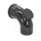 FloPlast  Push-Fit -Boss 92.5° Single Socket Access Bend Black 110mm