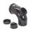 FloPlast  Push-Fit -Boss 92.5° Single Socket Access Bend Black 110mm