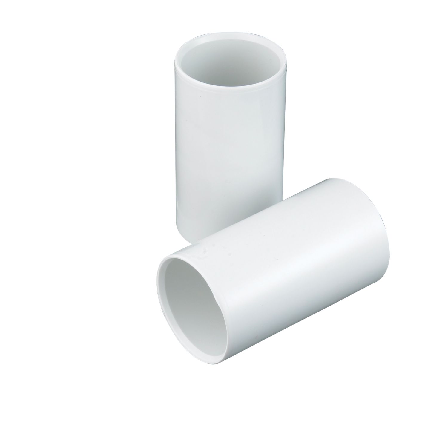 Tower Heavy Conduit Couplings 20mm White 2 Pack (63776)