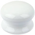 Smith & Locke  Traditional Cabinet Door Knobs Porcelain White 50mm 2 Pack