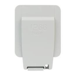 Hager Sollysta WXPSSU83FO IP66 13A Weatherproof Outdoor Switched Fused Spur & Flex Outlet
