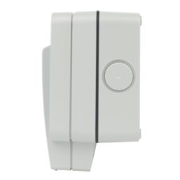 Hager Sollysta WXPSSU83FO IP66 13A Weatherproof Outdoor Switched Fused Spur & Flex Outlet