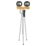 LED Twin Head Tripod Work Light Bundle 35W 11000lm 110V Weekend Hire