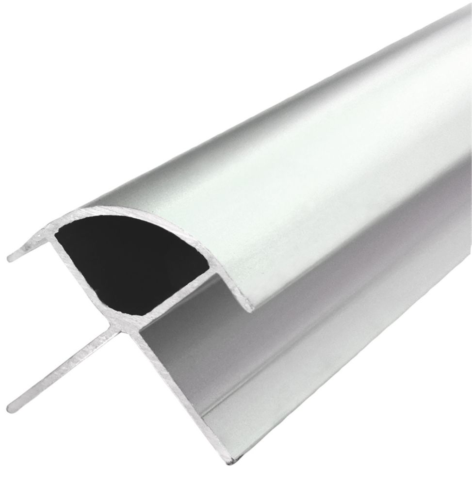 Multipanel Type B External Corner Satin Aluminium 2450mm x 11mm
