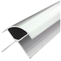 Multipanel Type B External Corner Satin Aluminium 2450mm x 11mm