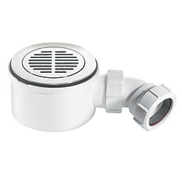 McAlpine  Slotted Shower Trap with 1 1/2" Outlet Chrome 90mm