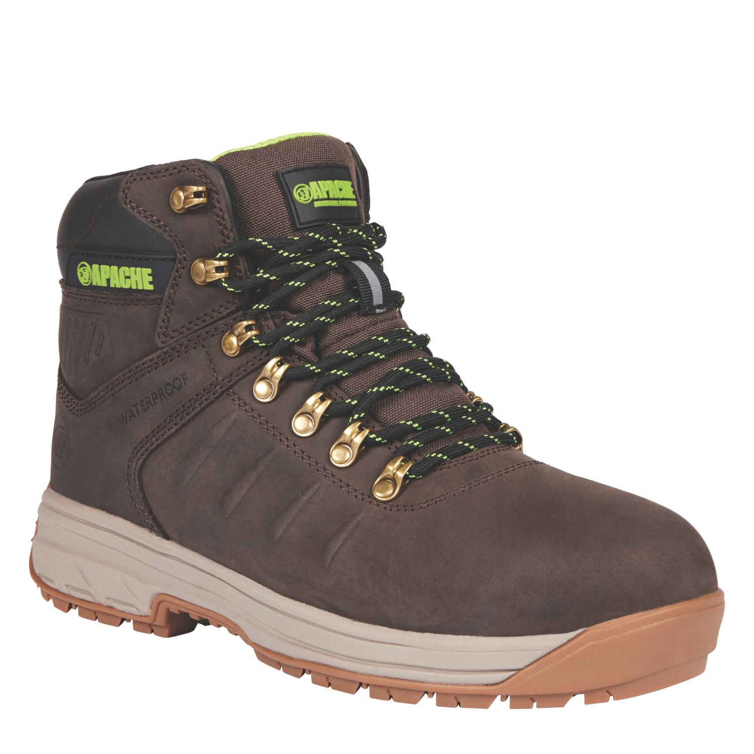Apache Moose Jaw Size 6 Brown Waterproof Safety Boots (637JX)