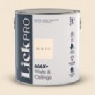 LickPro Max+ 2.5Ltr White BS 10 B 15 Eggshell Emulsion  Paint