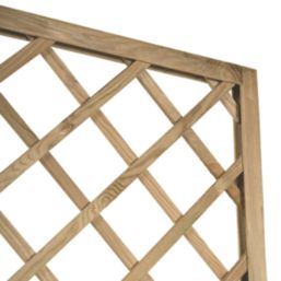 Forest Hidcote Softwood Rectangular Garden Trellis 2' x 6' 5 Pack