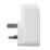 Masterplug 2-Outlet Type C Plug-Through Surge Adaptor 3A
