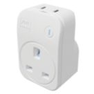 Masterplug 2-Outlet Type C Plug-Through Surge Adaptor 3A